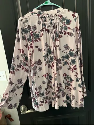 Free People XS Floral Boho Tunic Top thumbnail 5