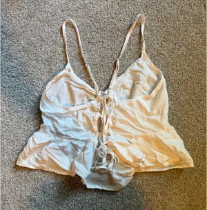 LA Hearts White Tie Back Cropped Tank Top thumbnail 2