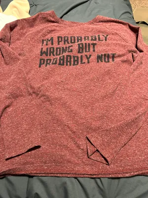 LongSleeved Shirt Red Size L thumbnail 1