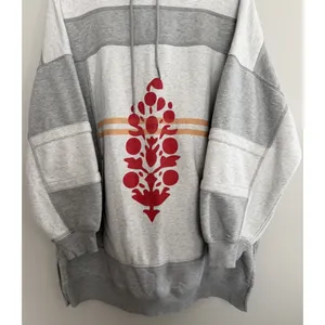 Free People Triple Threat Hoodie Sweatshirt Gray Women's Size Medium thumbnail 5