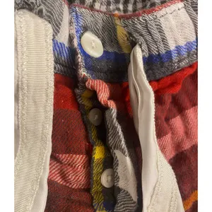 Abercrombie & Fitch Sleep Plaid Pajama Lounge Pants Red Multicolor Med Cozy thumbnail 4