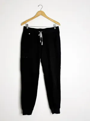 FIGS Zamora Jogger Scrub Pants Size M Black Technical Collection W1ASW2005 thumbnail 6