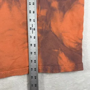 I.AM.GIA Womens XS Orange Brown Tie Dye Oversized Hoodie Embroidered Logo Cotton thumbnail 4