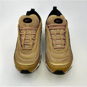 Nike Air Max 97 OG Golden Bullet Metallic‎ Gold DQ9131-700 Womens 8 Sneakers thumbnail 5