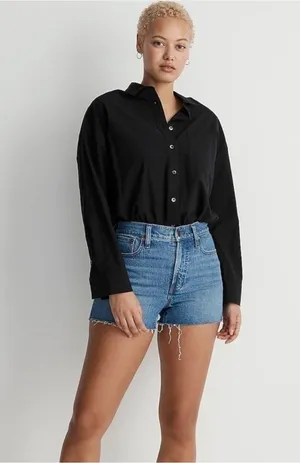 NWOT Madewell The Curvy Perfect Vintage Jean Short Sz 28 broken zipper thumbnail 1