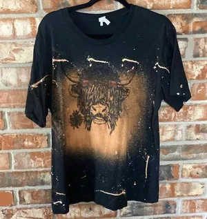 highland cow graphic tee thumbnail 1