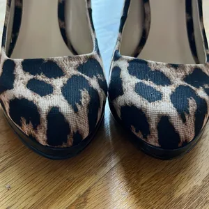 NINE WEST Leopard Faux Stiletto Platform Pumps- 8M thumbnail 14