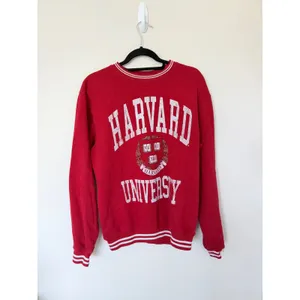 Harvard University Crimson Red Graphic Crewneck Sweatshirt Varsity Striped Large thumbnail 3