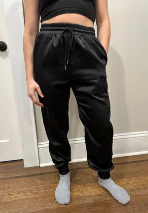 Vera & Lucy Satin Joggers thumbnail 1