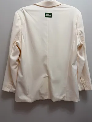 Daily Drills Blazer Single Button Relaxed Fit Cream Size XS / S thumbnail 4