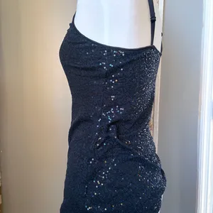 Express navy Sequin Camisole Top thumbnail 2