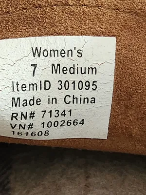 L.L.Bean Brown Suede Flannel Lined Slippers Size 7 thumbnail 10