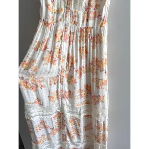 Audrey Parks Francesca's Women's Maxi Dress Floral Rayon Cottagecore Lace Small thumbnail 10