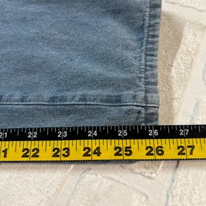 Denim Jean Baggy Overall Jumpsuit Womens Small Blue Sleeveless Adjustable Straps thumbnail 16