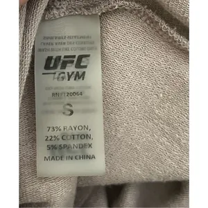 ‎UFC Gym Beige Crop Hoodie Sweatshirt thumbnail 4