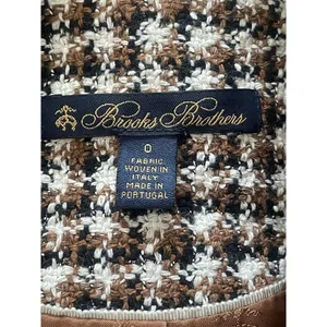 Brooks Brothers Checked Tweed Cropped Jacket thumbnail 9