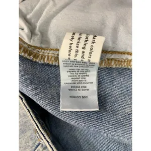 Pacsun Los Angeles Women's Light Denim Distressed Short Jean Skirt thumbnail 4