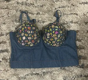 Denim Bustier Size M thumbnail 1