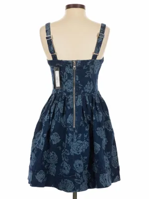 Steve Madden Floral Denim Mini Dress thumbnail 2