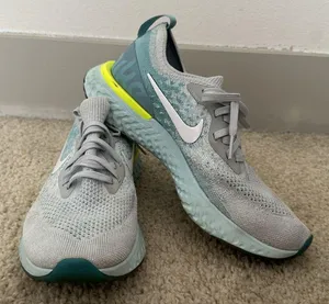 Light Blue Nike Fly Knit Sneakers thumbnail 3