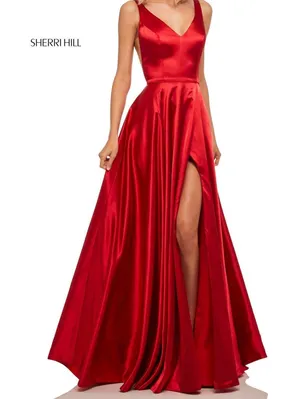 Sherri Hill Red Gown thumbnail 1