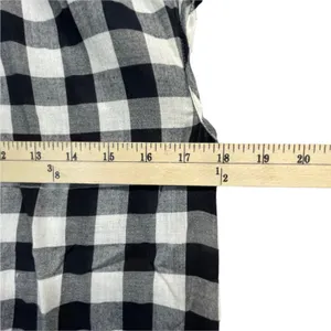 Anthropologie Holding Horses Nellie Blouse‎ XS Black White Gingham Top Boho Chic thumbnail 5