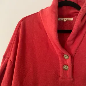 Xirena Pink Buttoned Pullover Kass Sweatshirt Loungewear Athleisure Women Medium thumbnail 3