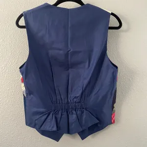 Vintage Handmade Vest Small Cottagecore Prairie Country Western Unique Retro thumbnail 2