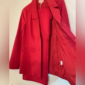 Set of 2 Show Me Your Mumu NWT Red Major Blazer Jacket & Dj Cropped Pants Size S thumbnail 6