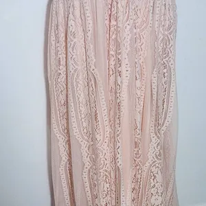 Peachy Pink Lace Formal Maxi Dress Size 2X Pink Formal Wedding Guest Dress thumbnail 5