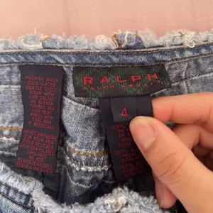 Ralph Lauren Blue Patchwork Grid-Textured Jeans thumbnail 2