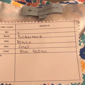 Tuckernuck Marguerite Blouse Small‎ Blue thumbnail 13
