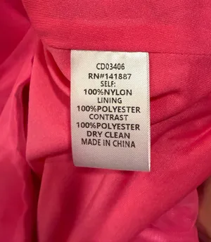 TCEC One Shoulder Bubble Hem Organza Mini Dress Hot Pink thumbnail 9