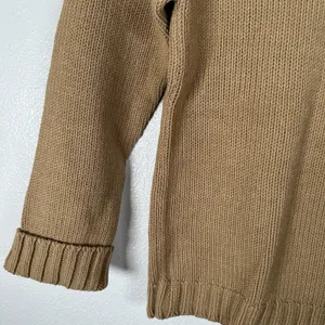 Orvis Turtleneck Sweater Womens Size‎ Medium Tan Brown Knit Cotton Blend Classic thumbnail 3