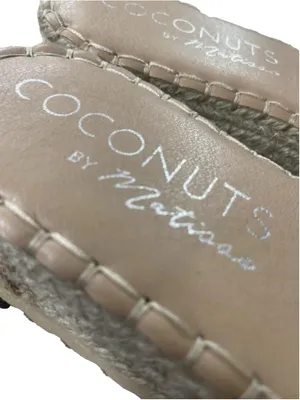 Coconuts by Matisse Del Mar Platform Slide Sandals Natural Raffia Size 9M thumbnail 4
