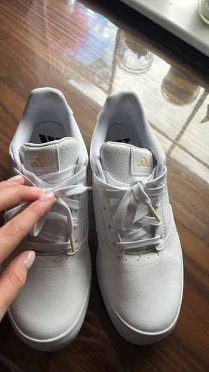 White Adidas Golf Shoes  thumbnail 7