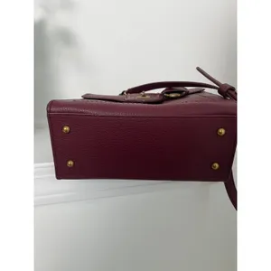 Lauren Ralph Lauren Millbrook in Merlot Leather Crossbody thumbnail 4