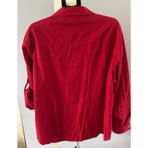 Carolina Blue Plus Women's Red "USA" Button down Blouse Size 24‎ thumbnail 6