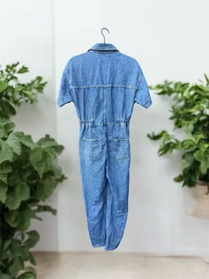 We The Free By Free People NWT Marci Coverall Denim Jumpsuit XS thumbnail 3