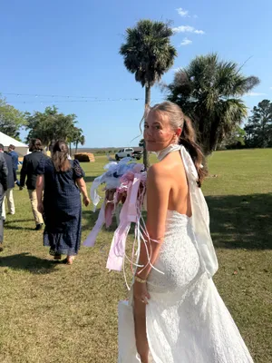 Floral Lace Halter Maxi Dress White thumbnail 5