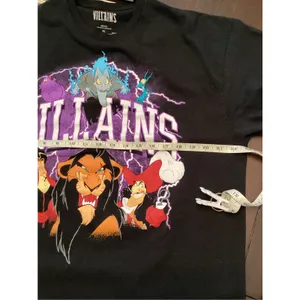 Disney Villains "Electric Group" Black T-Shirt Hades Scar Jafar Captain Hook XL thumbnail 6