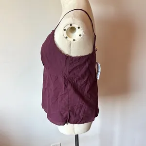 Fitted Purple Asymmetrical Bustier Camisole Size M thumbnail 2