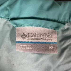 Columbia Jacket Womens Medium Green Hooded Lightweight Full Zip Windbreaker thumbnail 6