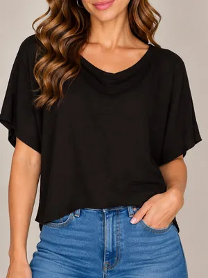 Michael‎ Stars Black Cotton Gauze Top nwot thumbnail 1