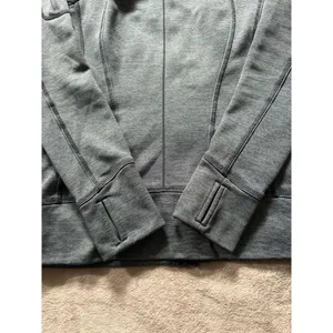 Athleta Women's Gray Full Zip Hooded Sweatshirt‎ Size Small thumbnail 3