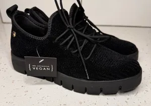 Bernie Mev Cara Women Black Vegan Knit Platform Sneakers‎ Size 38 or 7 NWOT thumbnail 1