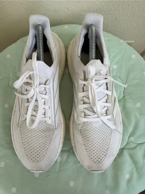 Adidas Ultraboost 5 shoes in a "Triple White" colorway Size 8 thumbnail 8