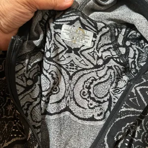 ATHLETA Dark Gray and black Hoodie with Decorative Yoke thumbnail 6