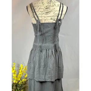 Free People Goldie Skirt Set Elastic Bodice Slit Skirt Smoked Pearls M thumbnail 14