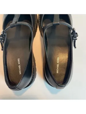 Michael Kors Women's Darrington Mary Jane Leather Shoes Black Sz 8.5 thumbnail 9